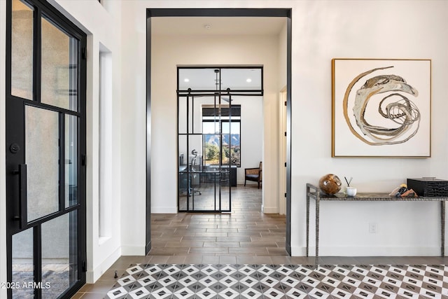 26690 N 119th St, Scottsdale, AZ 85262 - hallway with a towering ceiling and baseboards