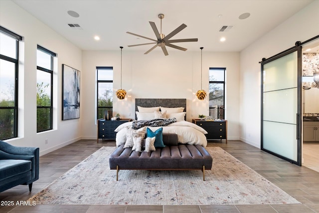 26690 N 119th St, Scottsdale, AZ 85262 - bedroom featuring baseboards, visible vents, and wood finished floors