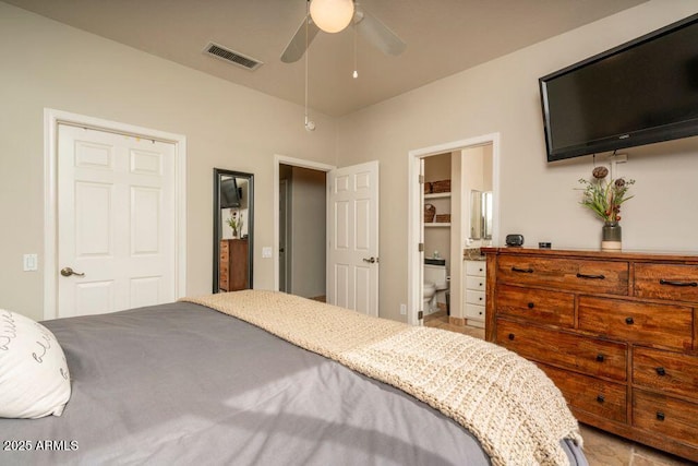 bedroom with ceiling fan