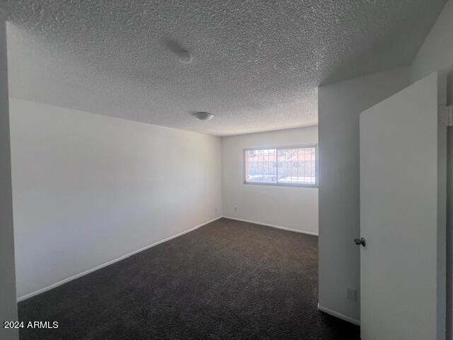 4332 W Ocotillo Rd Unit 206, Glendale, AZ 85301 - spare room with a textured ceiling and dark carpet