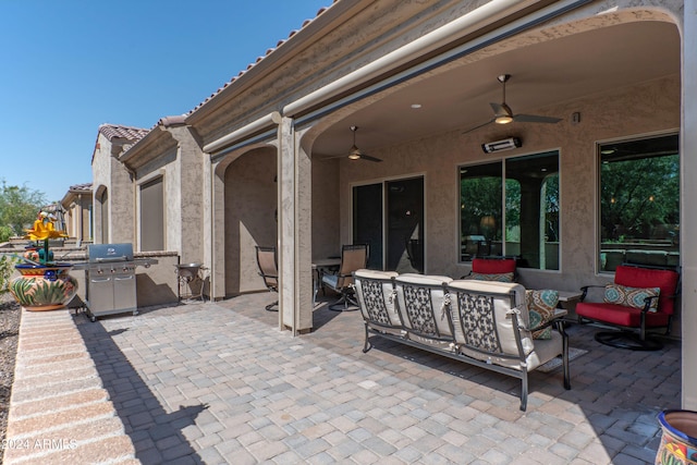 16917 W Sheridan St, Goodyear, AZ 85395 - view of patio featuring an outdoor hangout area and ceiling fan