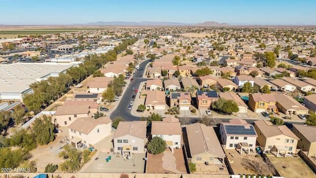 aerial view featuring a mountain view