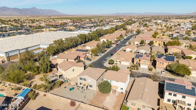 aerial view featuring a mountain view