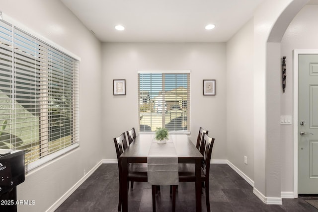 view of dining area