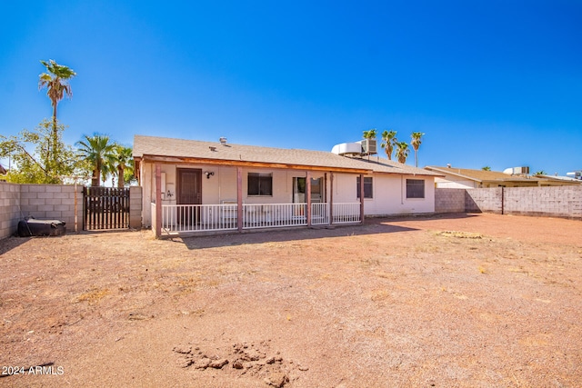 view of back of property