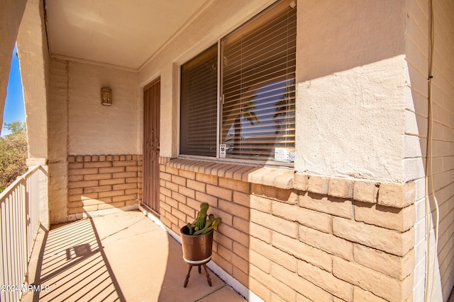 view of balcony