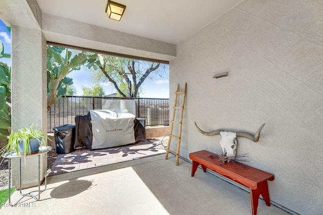 view of patio / terrace featuring grilling area