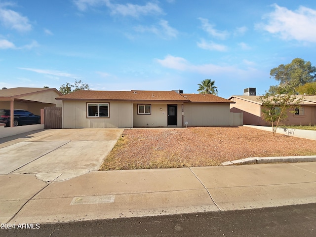 view of ranch-style home