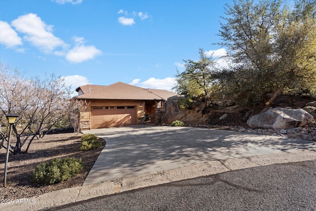 view of front of house featuring a garage