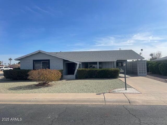 view of ranch-style home