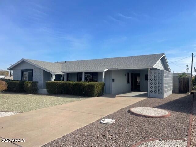 view of ranch-style house