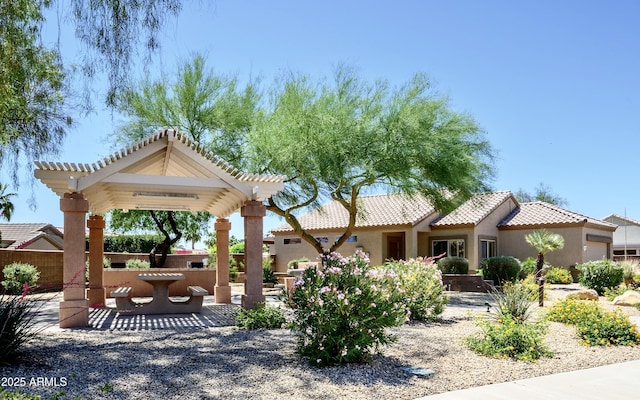 19607 N Flint Way, Surprise, AZ 85374 - view of community with a patio area and a pergola