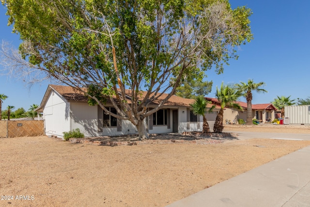 view of front of home