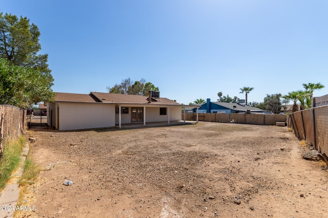 view of rear view of property