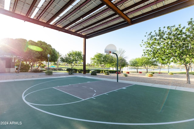 view of basketball court