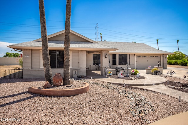 ranch-style house with a garage