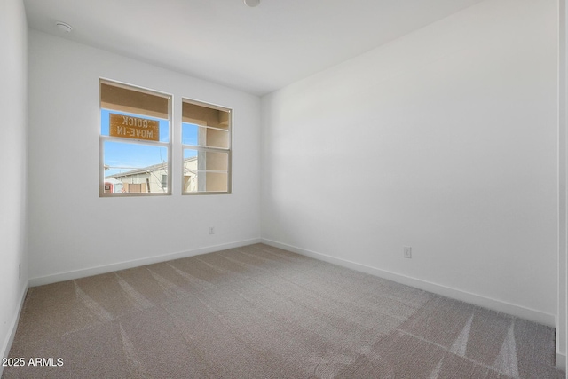 view of carpeted empty room