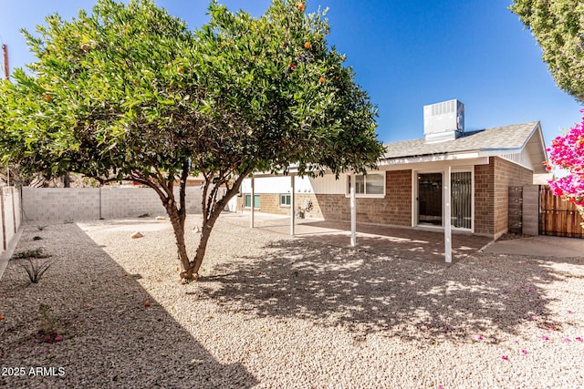 rear view of house featuring a patio area