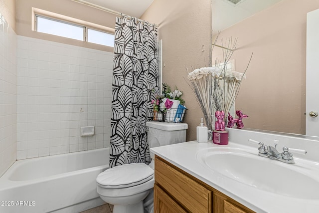 8566 N 108th Ln, Peoria, AZ 85345 - bathroom with vanity and shower / tub combo with curtain