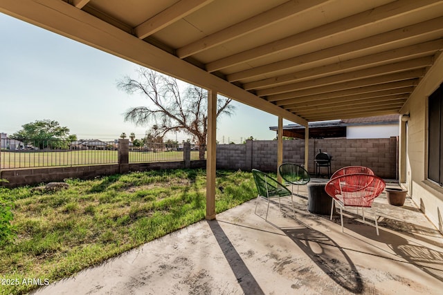 8566 N 108th Ln, Peoria, AZ 85345 - fenced backyard with a patio area