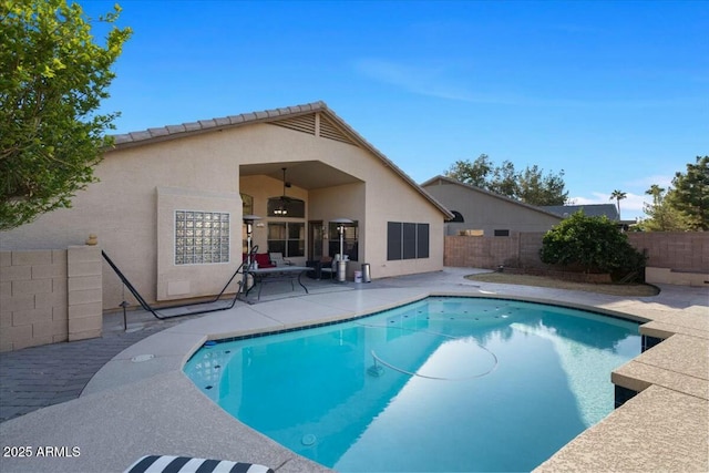 view of pool with a patio area