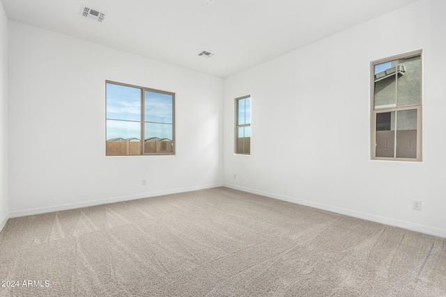 view of carpeted empty room