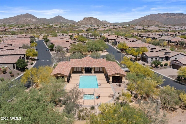 2145 N 88th St, Mesa, AZ 85207 - drone / aerial view featuring a mountain view and a residential view