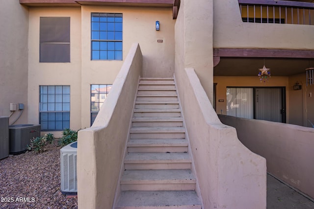 view of stairway