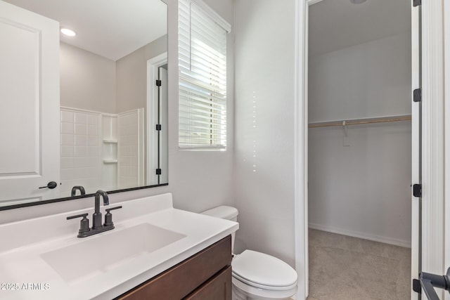 4514 W Hazel Ln, San Tan Valley, AZ 85144 - full bath with toilet, a walk in closet, and vanity