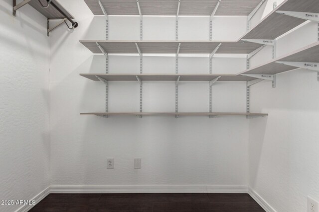 1918 E Megan St, Gilbert, AZ 85295 - walk in closet featuring dark wood-type flooring
