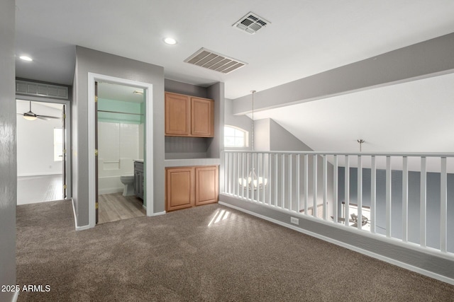 1918 E Megan St, Gilbert, AZ 85295 - corridor with carpet floors, recessed lighting, and vaulted ceiling