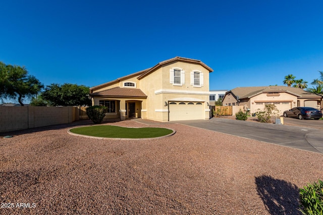 1918 E Megan St, Gilbert, AZ 85295 - view of front of property featuring a garage, stucco siding, and driveway