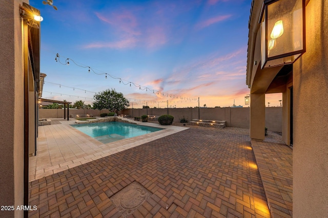 26204 S Washington St, Chandler, AZ 85249 - view of swimming pool featuring a patio area and a fenced backyard