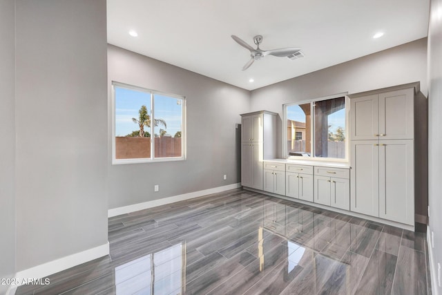 26204 S Washington St, Chandler, AZ 85249 - unfurnished bedroom with wood tiled floors, recessed lighting, and ceiling fan