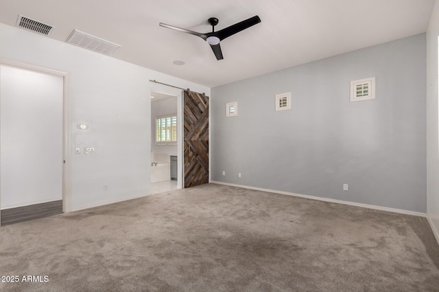 26860 N 102nd Ln, Peoria, AZ 85383 - carpeted spare room with baseboards, a ceiling fan, and visible vents