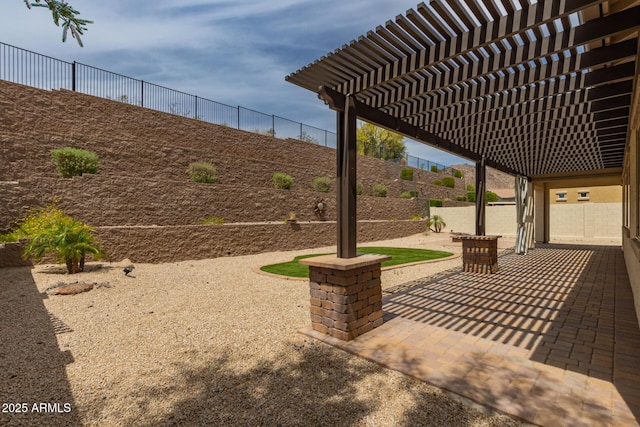 26860 N 102nd Ln, Peoria, AZ 85383 - view of patio / terrace featuring fence and a pergola