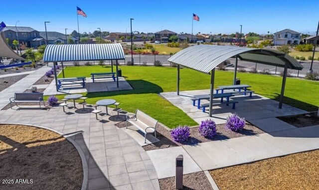 9964 W Piccadilly Rd, Avondale, AZ 85392 - surrounding community with a residential view, a gazebo, and a yard