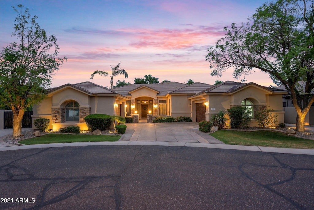 ranch-style house with a garage