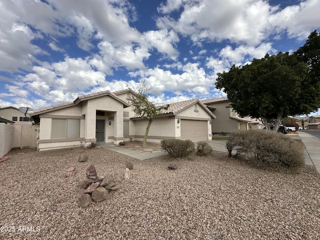 view of front of home featuring a garage