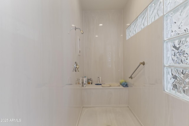 bathroom with walk in shower