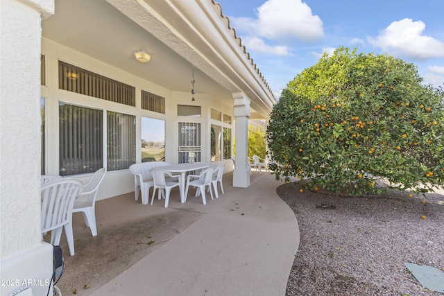 view of patio / terrace with outdoor dining space