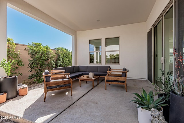 view of patio / terrace with outdoor lounge area