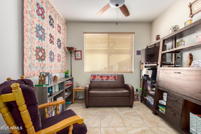 5083 W Buckskin Dr, Eloy, AZ 85131 - sitting room featuring ceiling fan