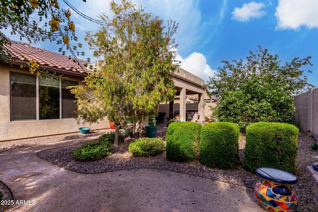 5083 W Buckskin Dr, Eloy, AZ 85131 - view of yard featuring a fenced backyard and a patio area