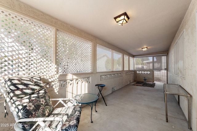 view of sunroom / solarium