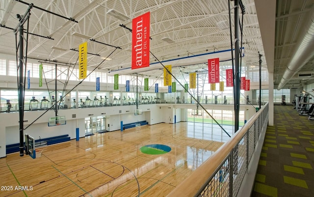 view of basketball court