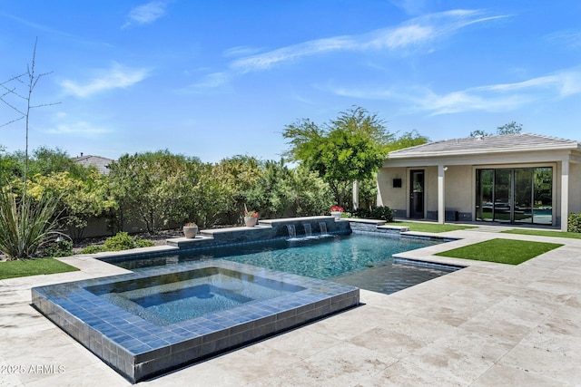 26099 N 88th Way, Scottsdale, AZ 85255 - pool featuring a patio area and an in ground hot tub