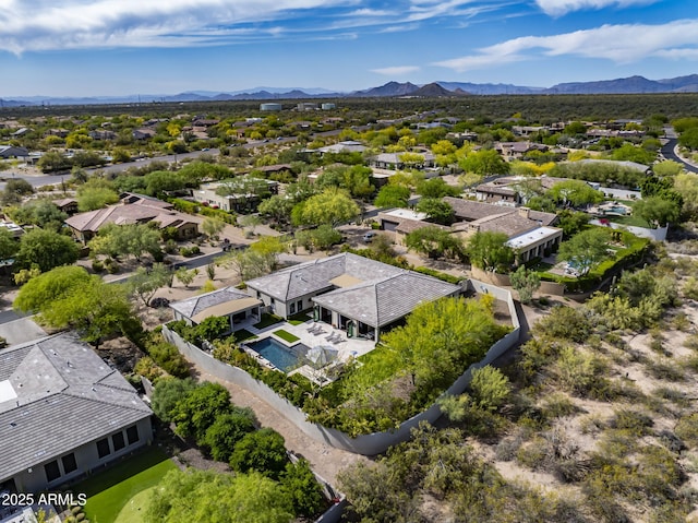 26099 N 88th Way, Scottsdale, AZ 85255 - bird's eye view with a mountain view and a residential view