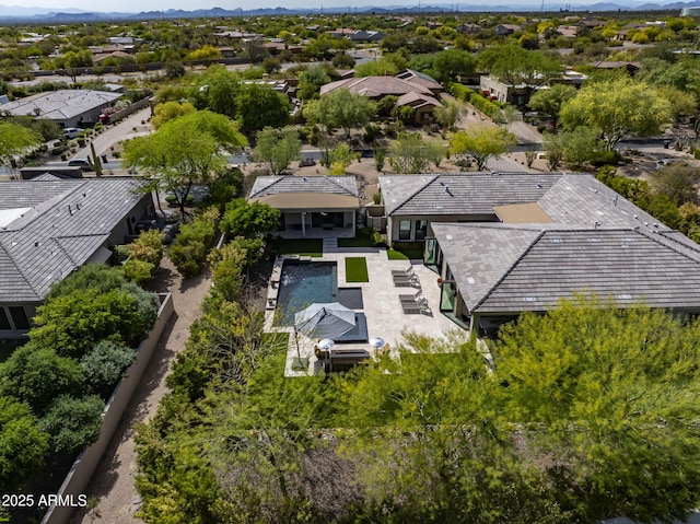 26099 N 88th Way, Scottsdale, AZ 85255 - aerial view featuring a mountain view and a residential view