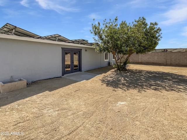 5308 N 77th Dr, Glendale, AZ 85303 - view of yard featuring fence, a patio, and french doors